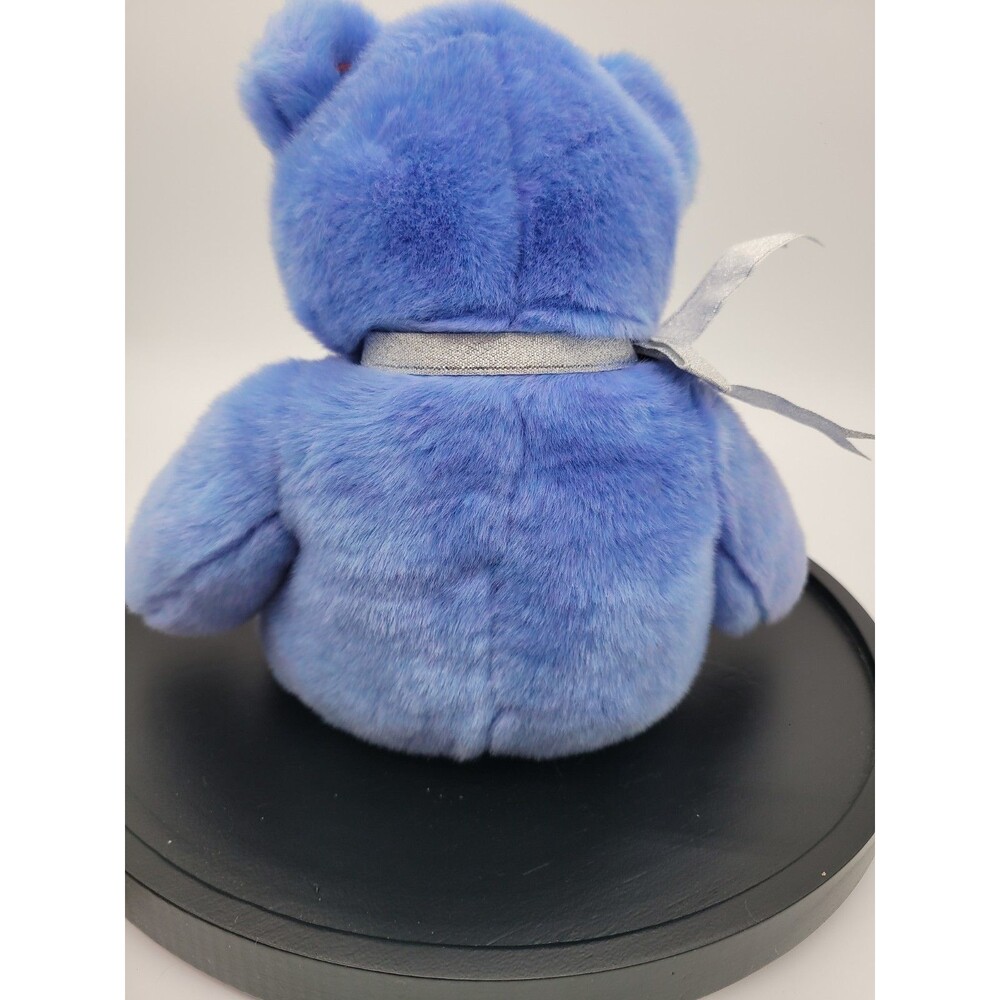TY Beanie Babies Buddy Clubby II Teddy Bear 1999 Periwinkle Blue 14” - Picture 8 of 16